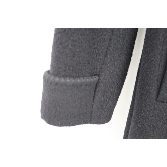 Cinzia Rocca Designer Womens Wool Blend Black Coat US Size 12 Made in Italy - Picture 14 of 16